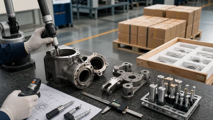 Inspection and delivery preparation for finished castings